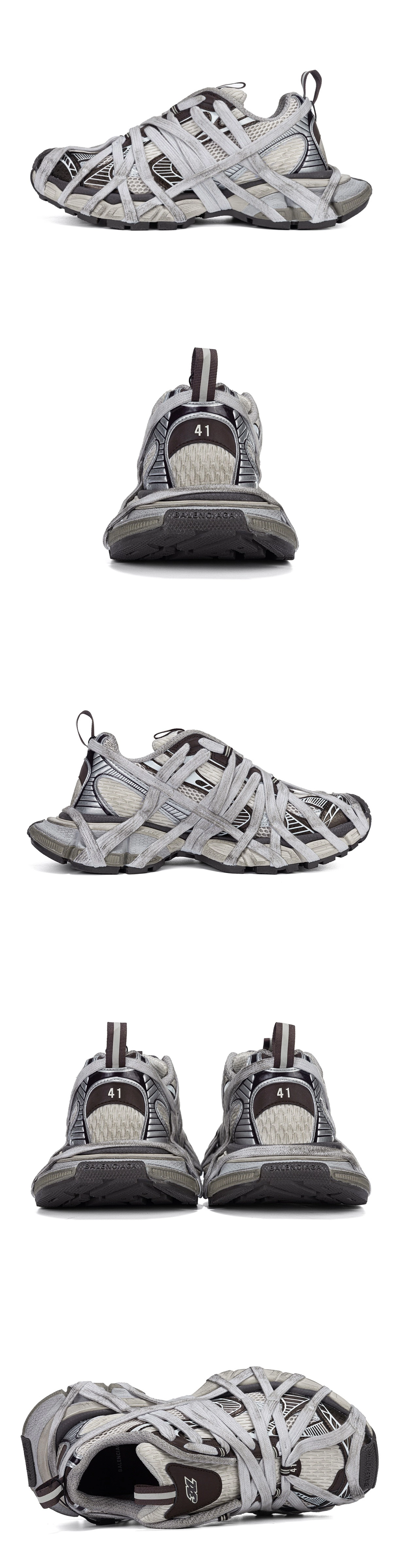 [BALENCIAGA] 발렌시아가 3XL 익스트림 레이스 스니커즈 베이지 그레이 브라운 778698W3XLL2097 남녀공용 (AB)