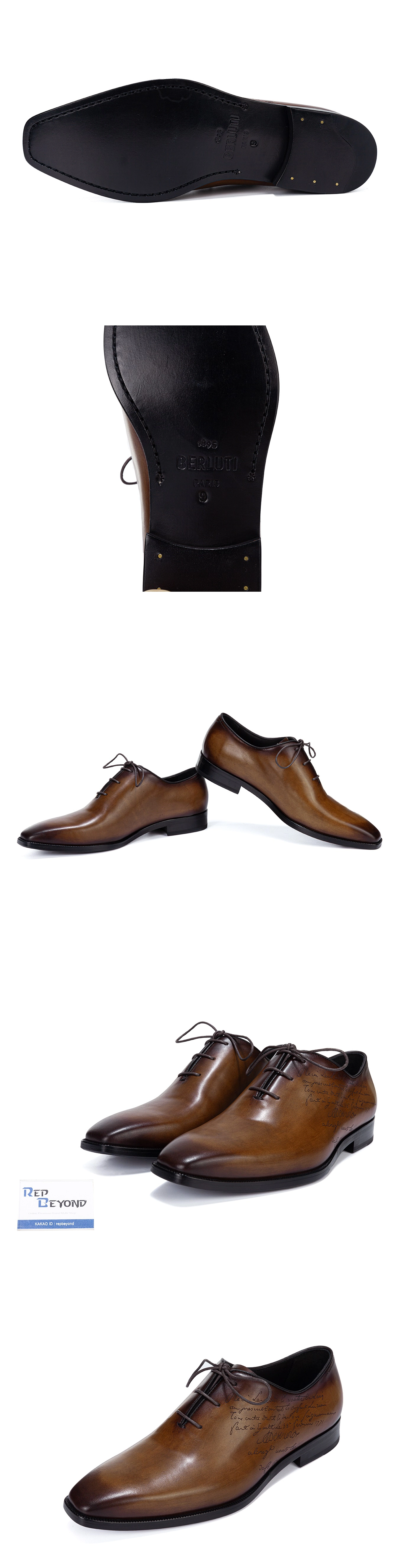 [BERLUTI] 벨루티 Alessandro D?mesure 스크리토 레더 옥스포드 S5863-V2 남성용