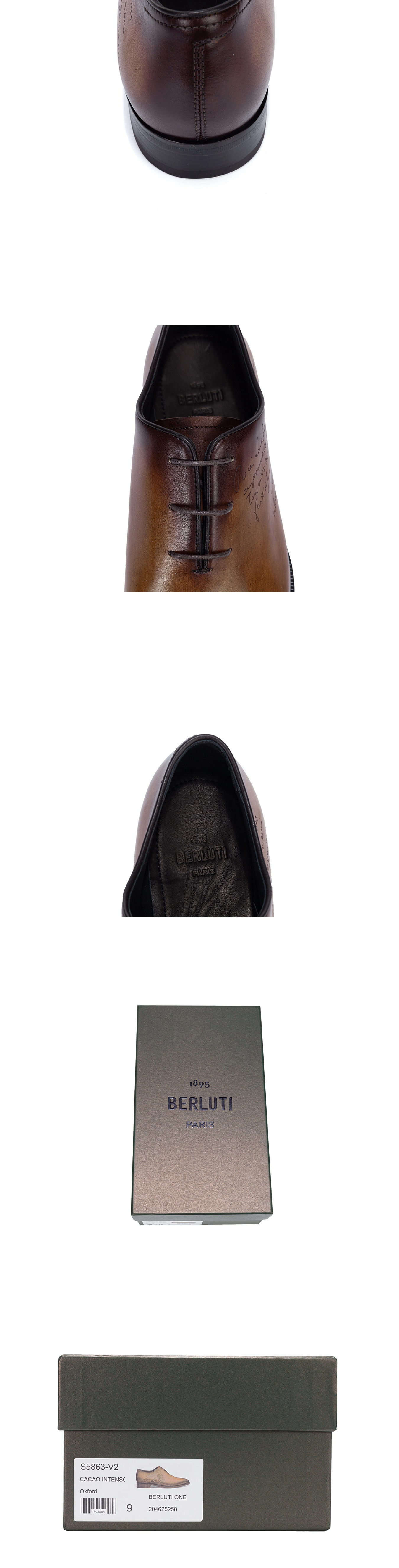 [BERLUTI] 벨루티 Alessandro D?mesure 스크리토 레더 옥스포드 S5863-V2 남성용