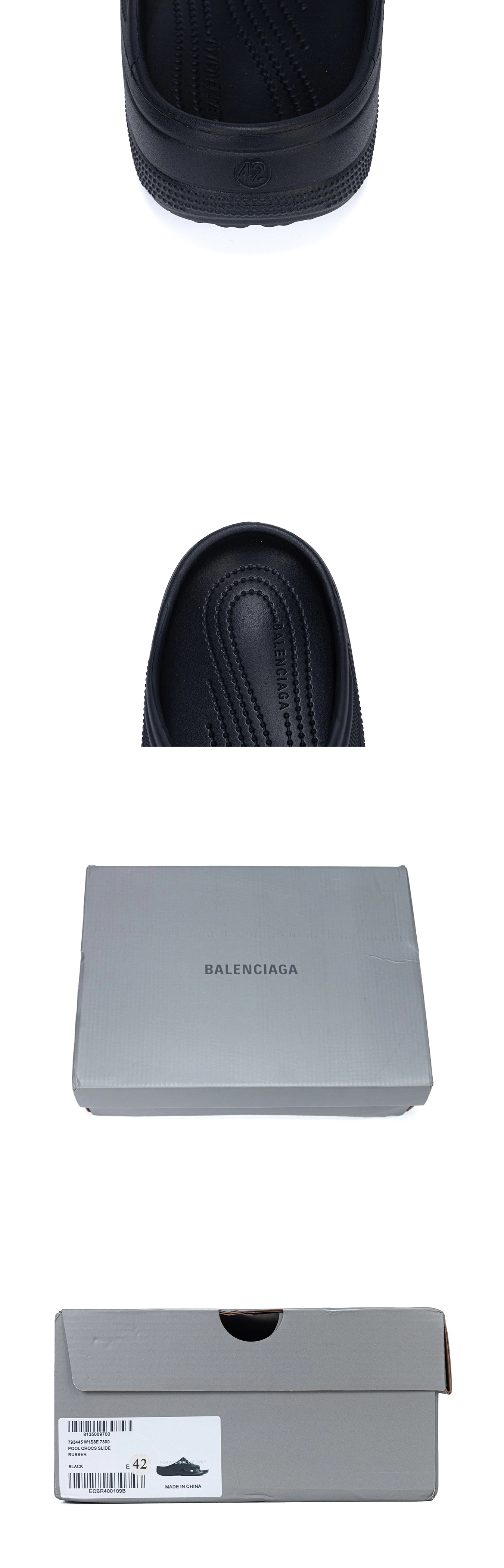 [BALENCIAGA] 발렌시아가x 크록스 슬라이드 샌들 793445W1S8E1000 남녀공용