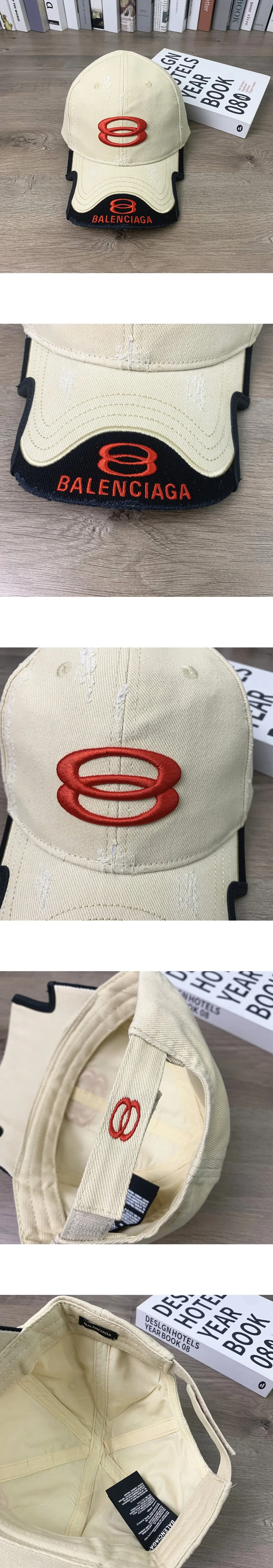 [BALENCIAGA] 발렌시아가 레리어드 로고 자수 캡 남녀공용