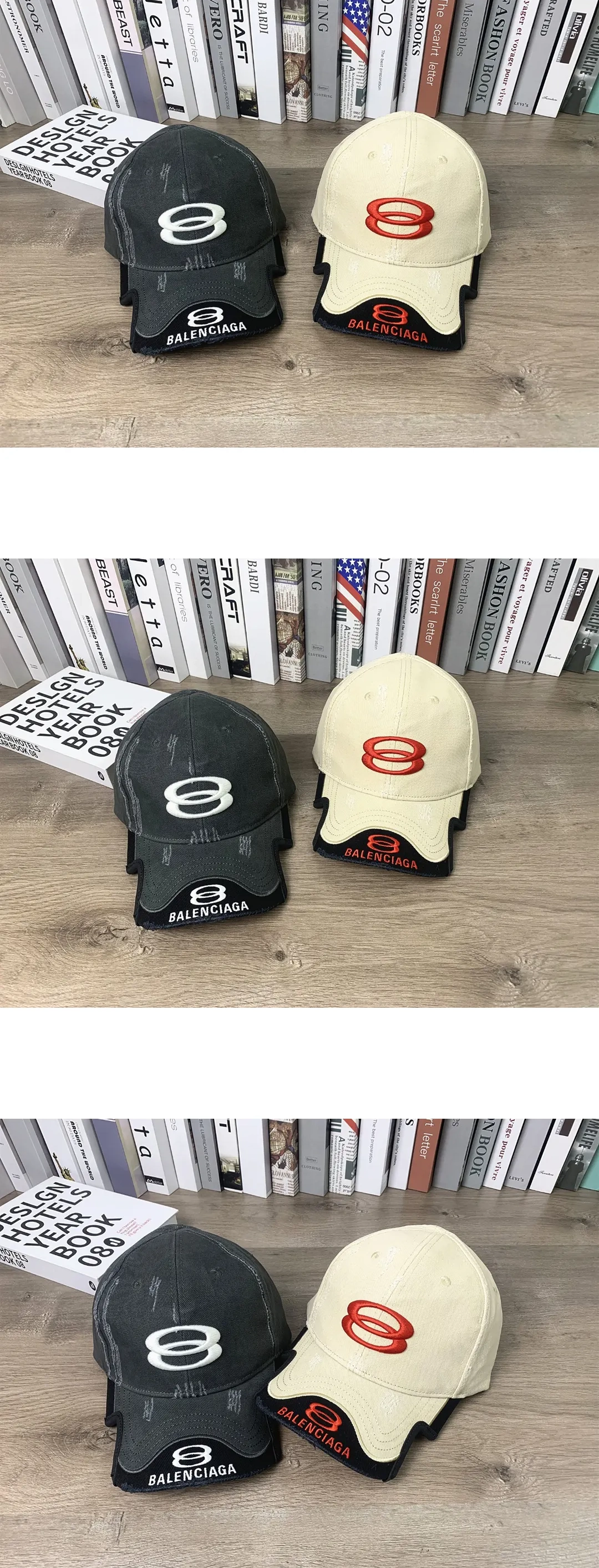 [BALENCIAGA] 발렌시아가 레리어드 로고 자수 캡 남녀공용