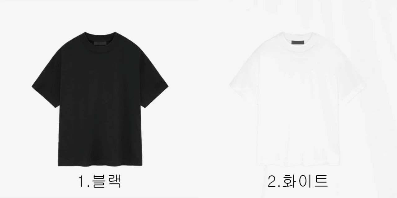 [FEAR OF GOD] 남성 피어오브갓 에센셜 FOG 로고 티셔츠