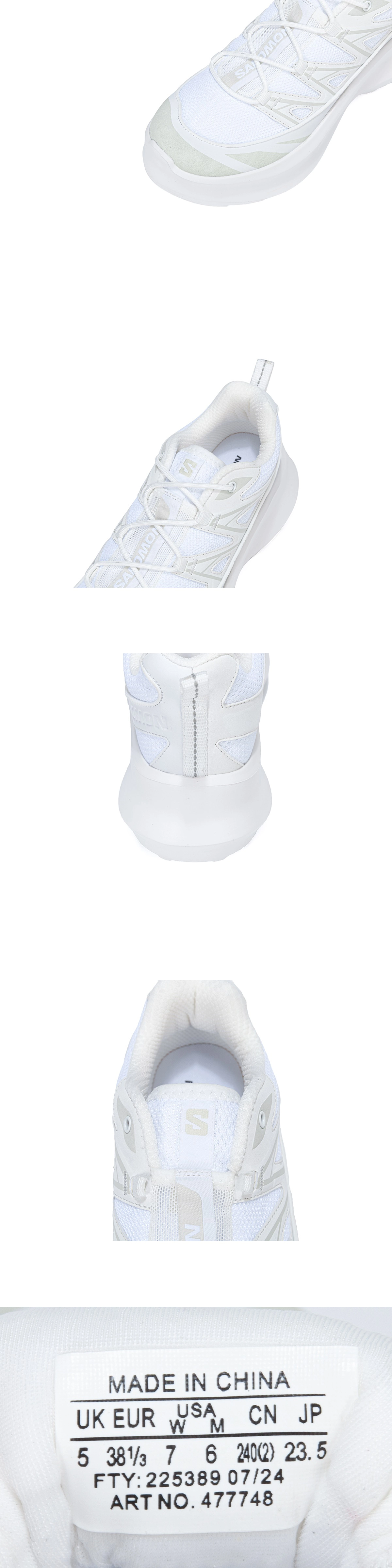 [Salomon] 살로몬 x 꼼데 가르송 XT-6 익스팬스 플랫폼 화이트 L47774800 여성용