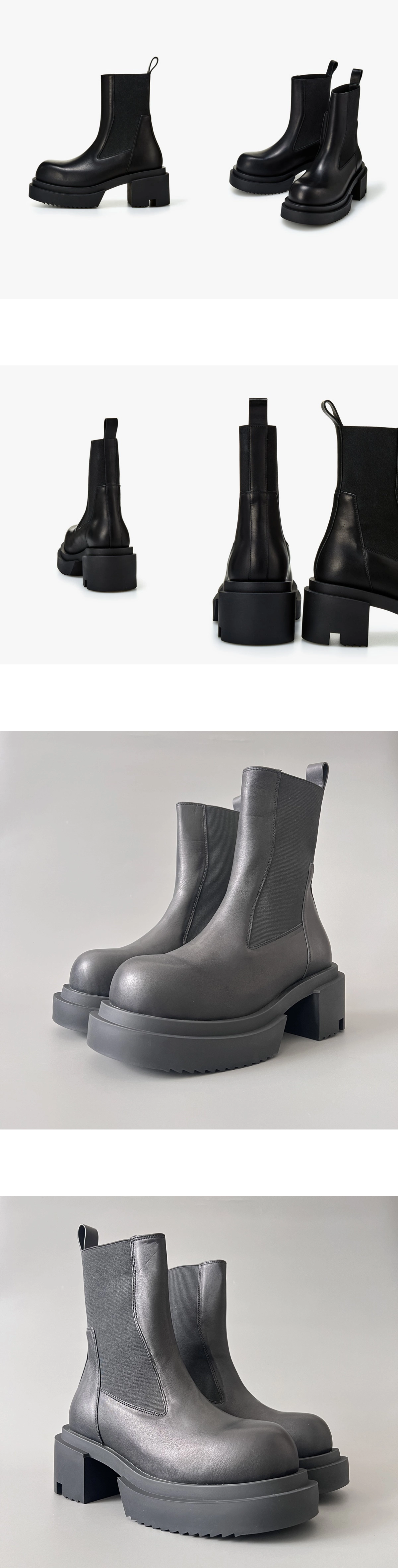 [RICK OWENS] 릭오웬스 BEATLE BOGUN 레더 부츠 남녀공용