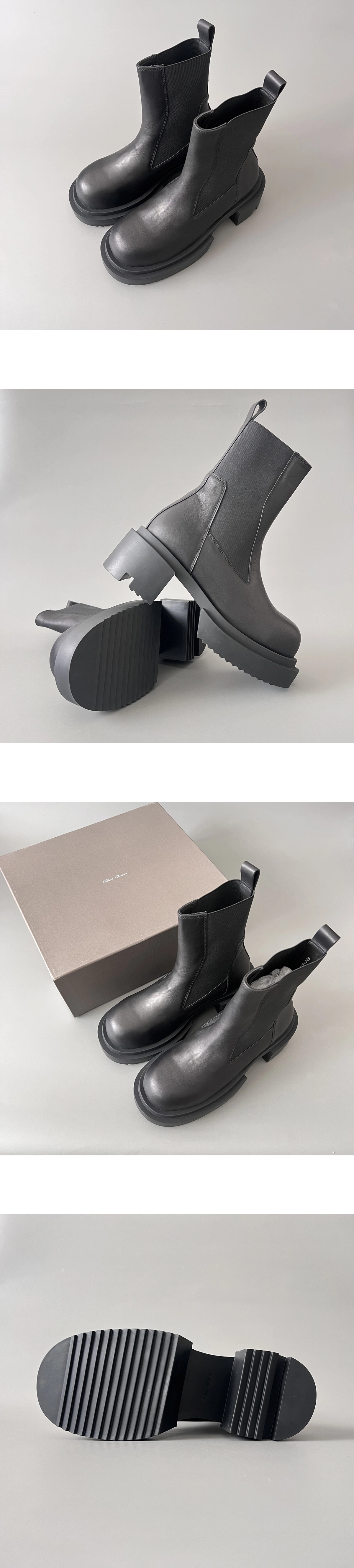 [RICK OWENS] 릭오웬스 BEATLE BOGUN 레더 부츠 남녀공용