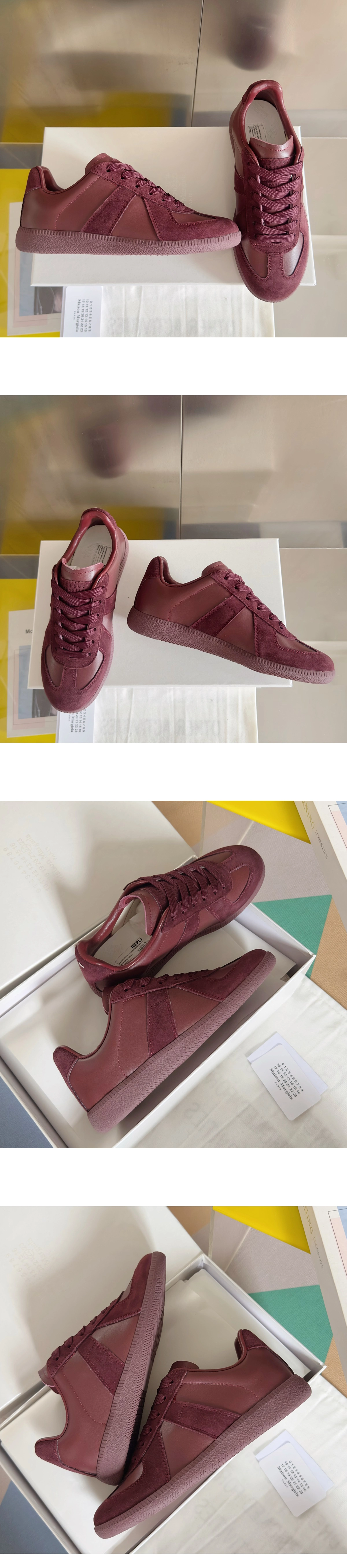 [MAISON MARGIELA] 마르지엘라 Replica 스니커즈 버건디 남녀공용