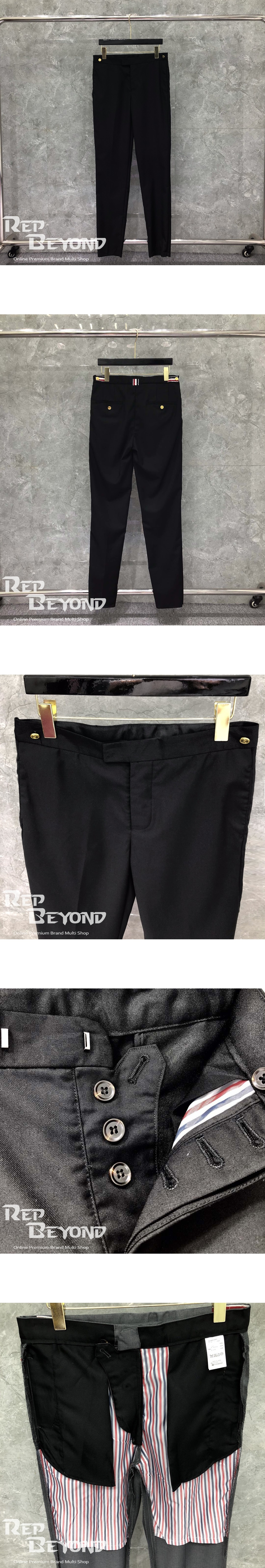 [THOM BROWNE] 남성 톰브라운 스트라이프 캐주얼 정장 슈트 블랙