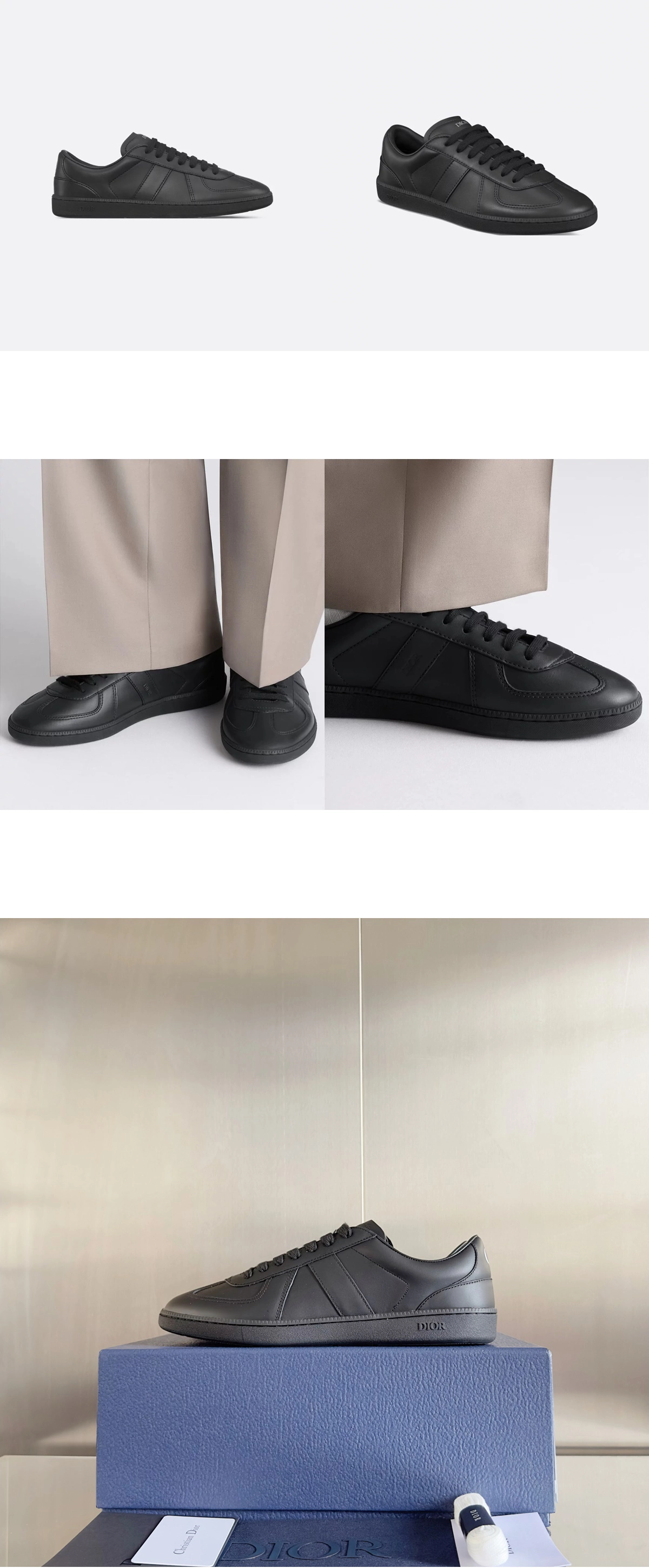 [DIOR] 디올 B01 Matchpoint 스니커즈 블랙 3SN328ZQR_H900 남녀공용