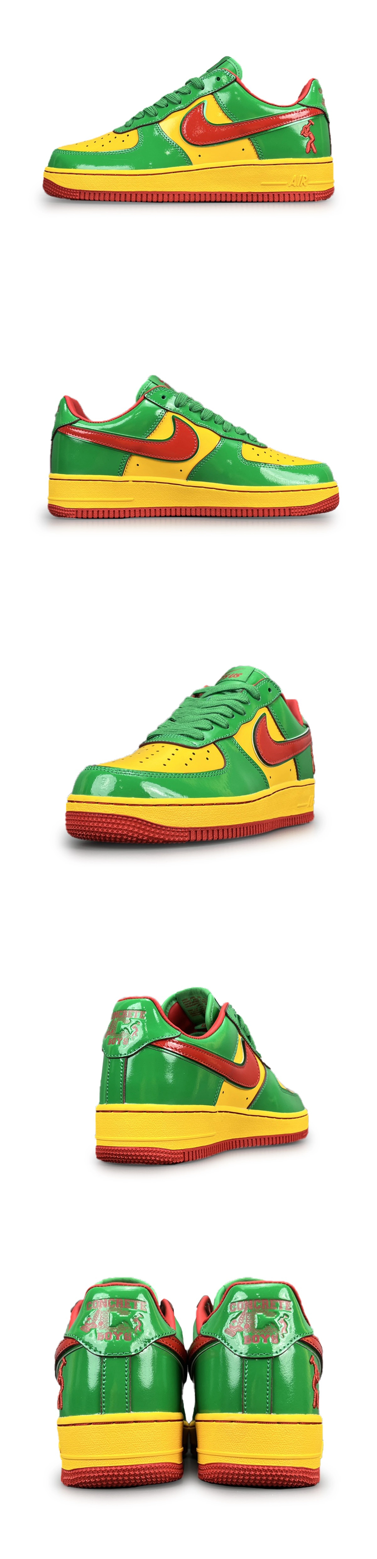 [NIKE] 나이키 x 릴 야티 에어포스 1 로우 럭키 그린 미스틱 레드 IH4383-300 남성용