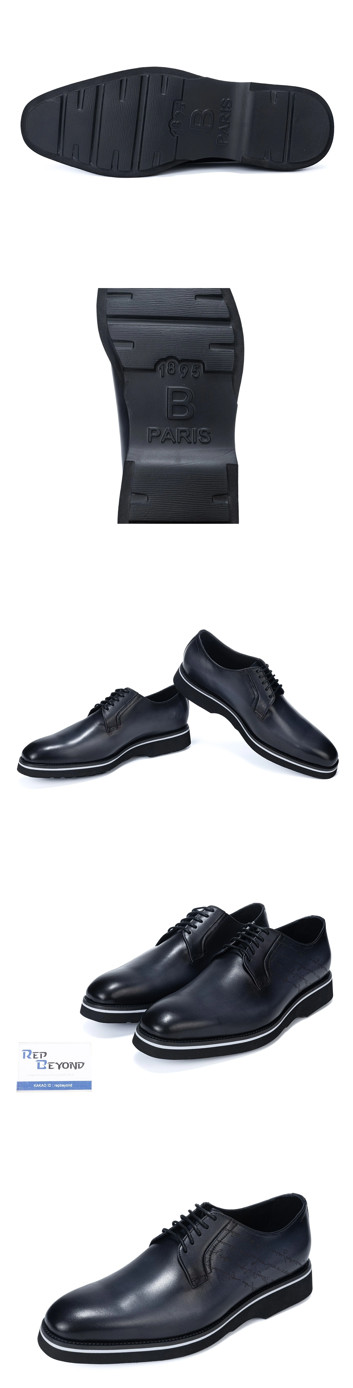 [BERLUTI] 벨루티 뉴 알레시오 레더 옥스포드 블랙 S6156-V2 남성용