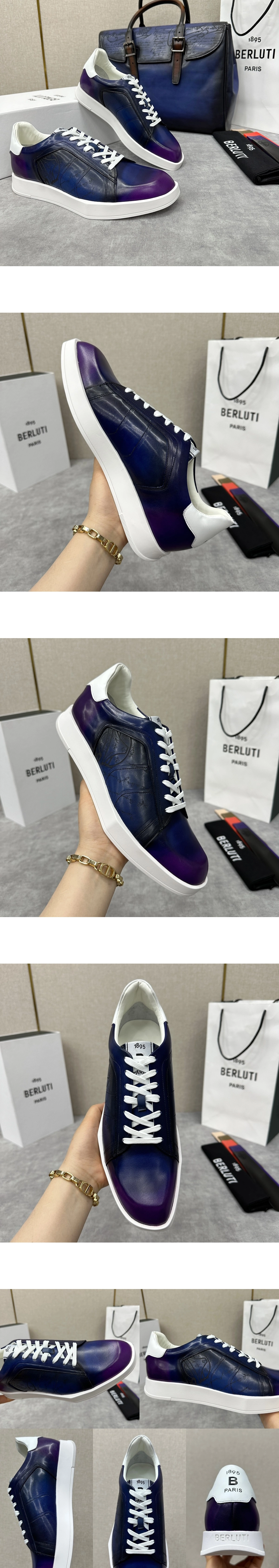 [BERLUTI] 벨루티 스텔라 스크리토 스니커즈 남성용