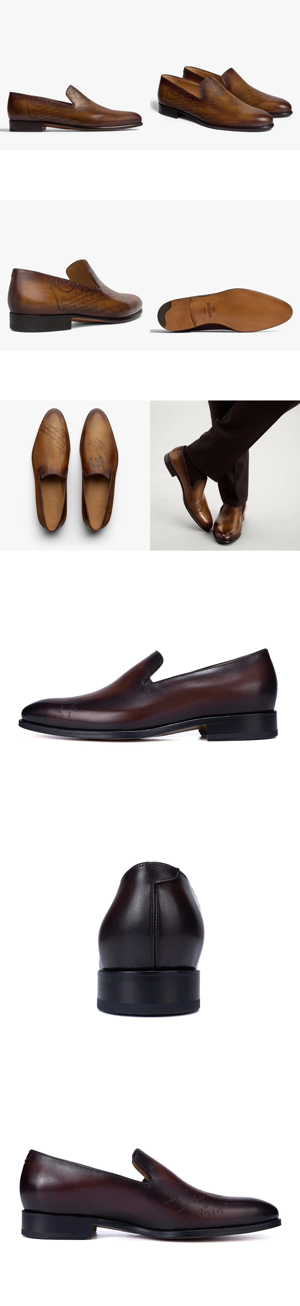 [BERLUTI] 벨루티 커시브 갈레 레더 로퍼 브라운 S4170-V2 남성용