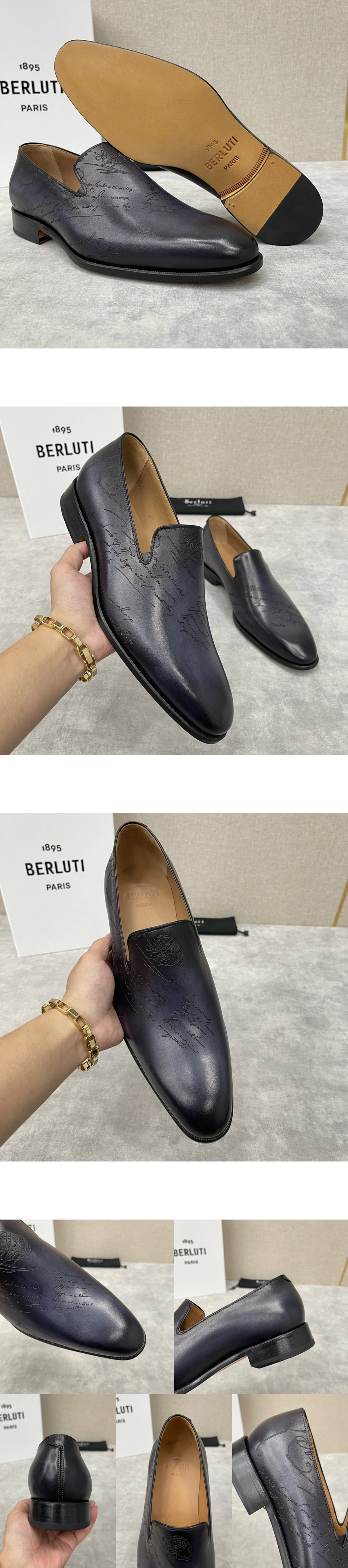 [BERLUTI] 벨루티 커시브 갈레 레더 로퍼 S4170-V2 남성용