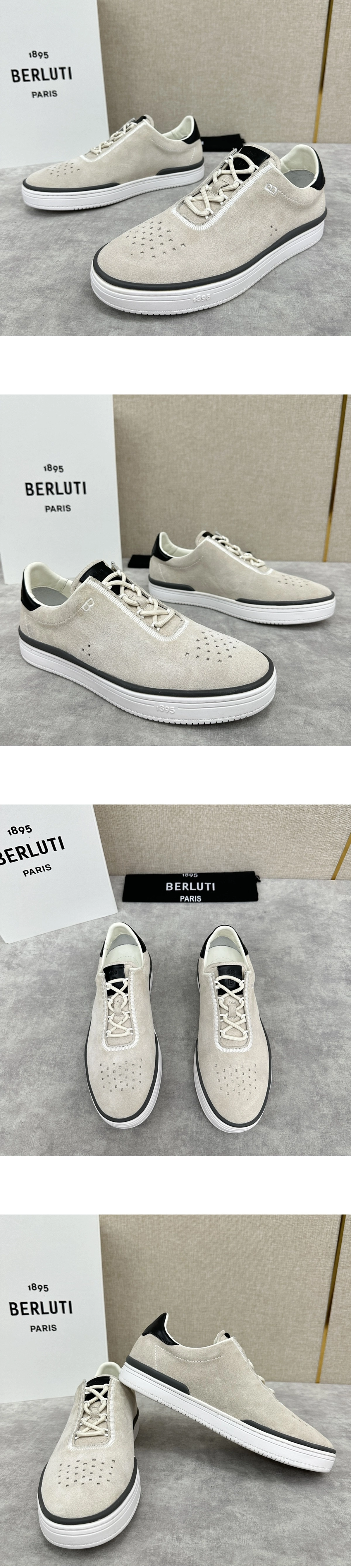 [BERLUTI] 벨루티 레이타임 스웨이드 스니커즈 남성용