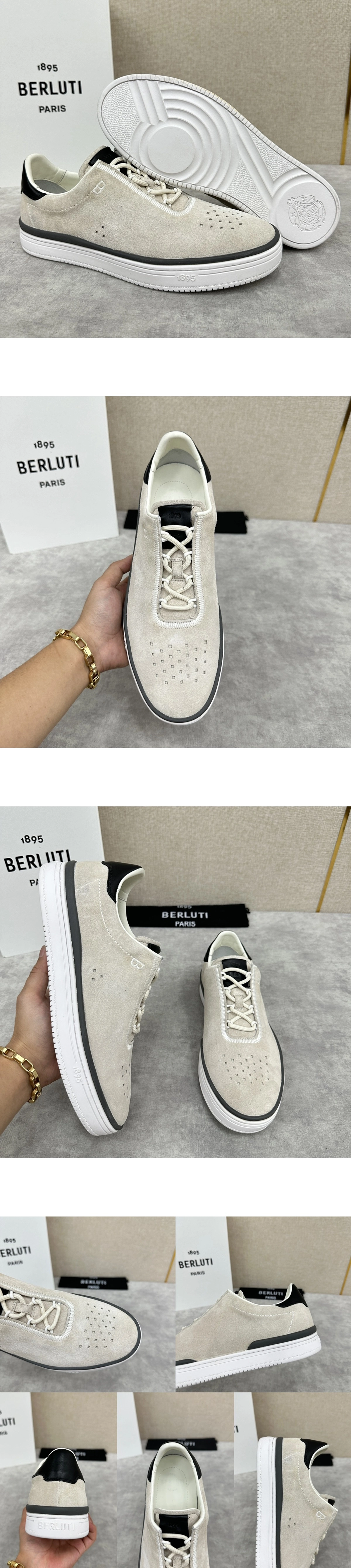[BERLUTI] 벨루티 레이타임 스웨이드 스니커즈 남성용