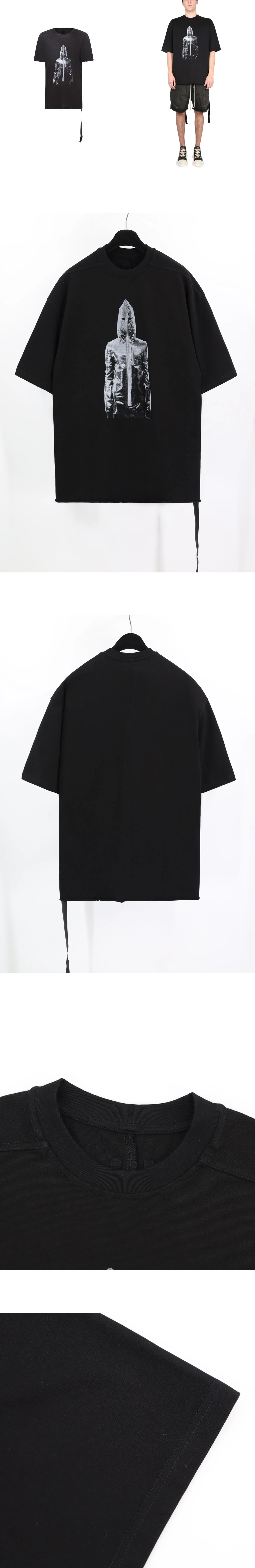 [RICK OWENS] 남성 릭오웬스 그래픽 프린팅 점보 티셔츠