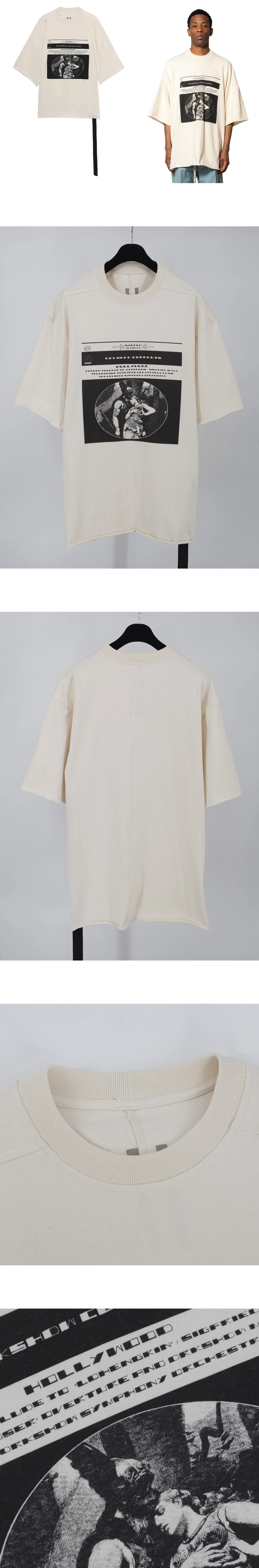 [RICK OWENS] 남성 릭오웬스 DRKSHDW 토미 티셔츠