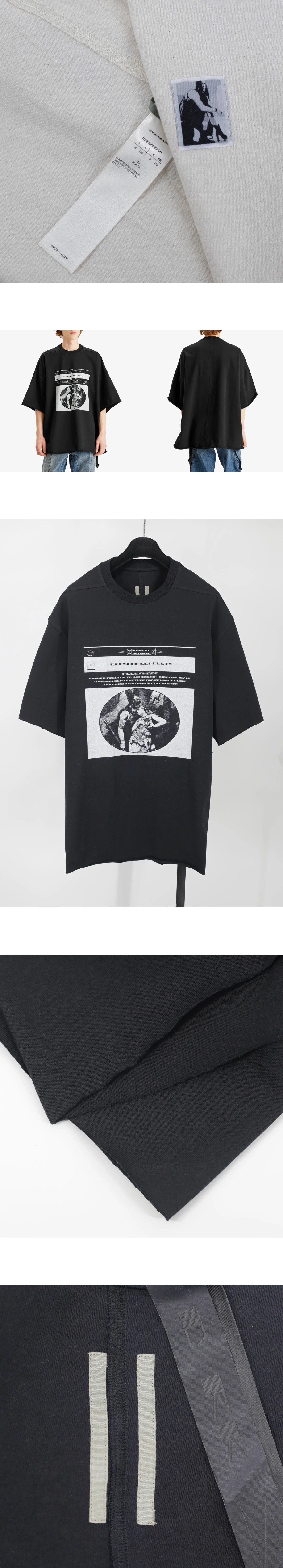 [RICK OWENS] 남성 릭오웬스 DRKSHDW 토미 티셔츠