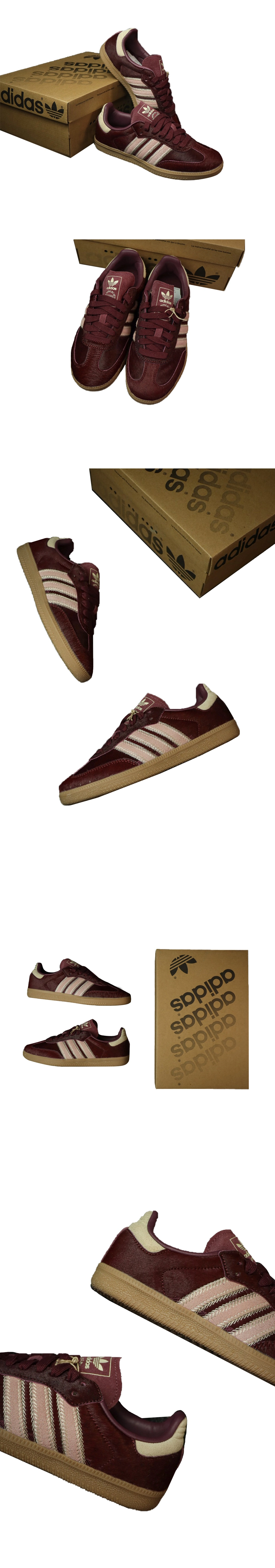 [Adidas] 아디다스 삼바 OG 마룬 샌드 스트라타 JP5330 여성용 (K)