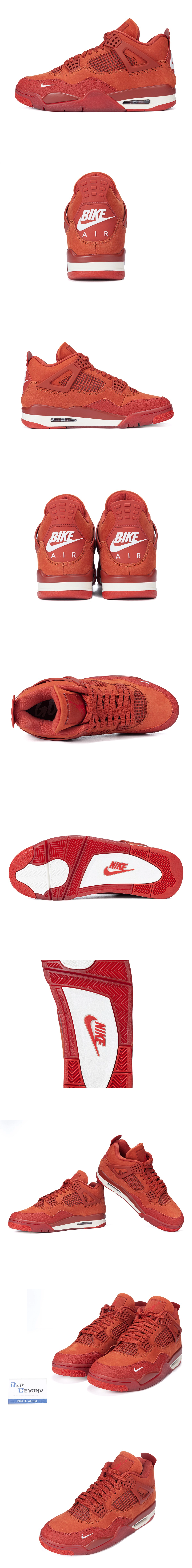 [AIR JORDAN] 에어조던4 x 나이젤 실베스터 레트로 OG SP 브릭 바이 브릭 레드 HF4340-800 남성용 (XP)
