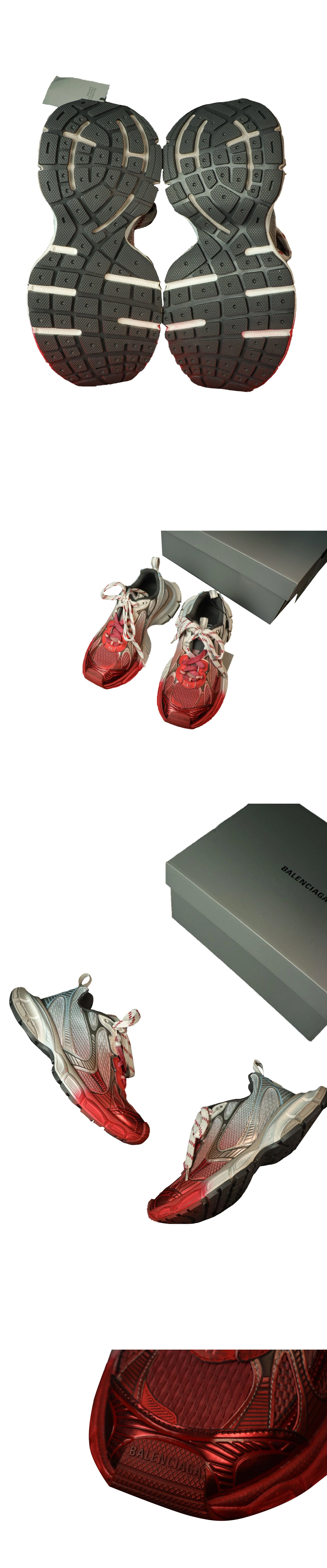 [Balenciaga] 발렌시아가 3XL 토 스프레이 스니커즈 화이트/블루/그레이/레드 734734W3XTS9461 남녀공용 (XA)