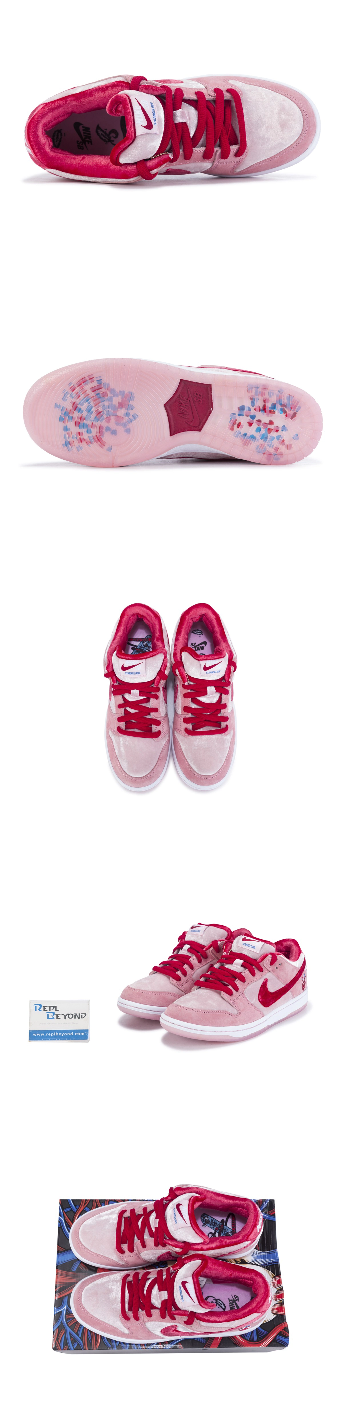 [NIKE] 나이키 x 스트레인지러브 SB 덩크 로우 핑크 CT2552-800 남녀공용 (M)