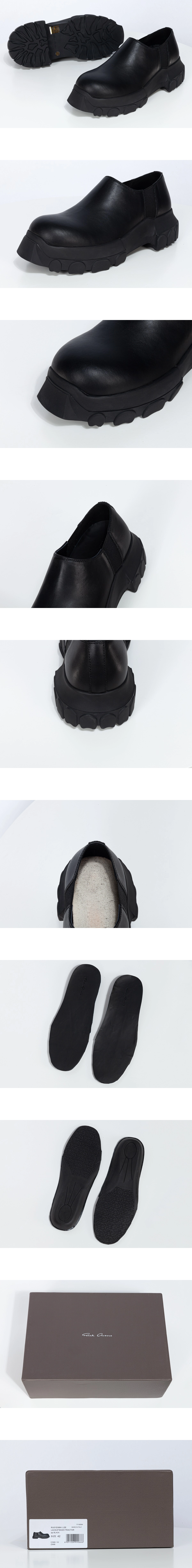 [RICK OWENS] 릭오웬스 SS25 할리우드 슬립 트랙터 레더 로퍼 남성용
