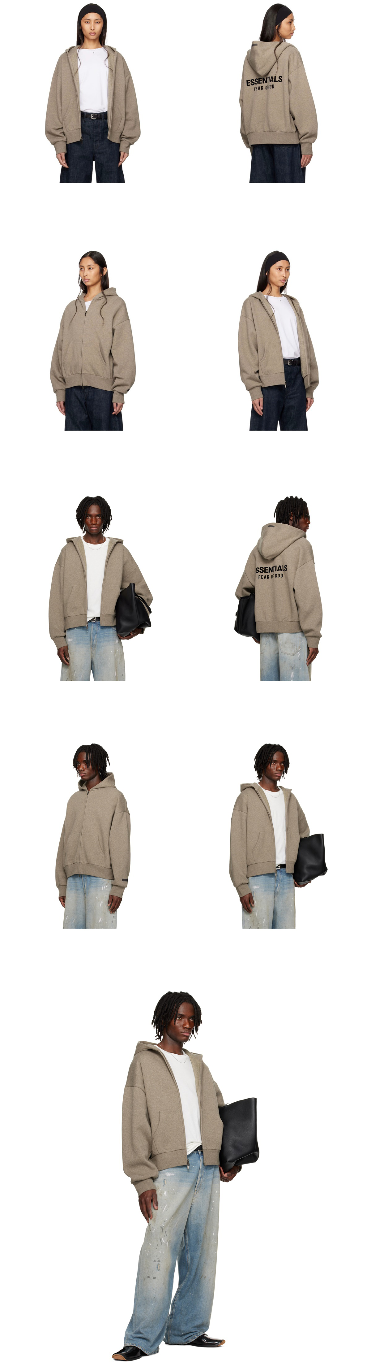 [FEAR OF GOD] 남성 피어오브갓 에센셜 ALWAYS ON 클래식 풀 집업 후드