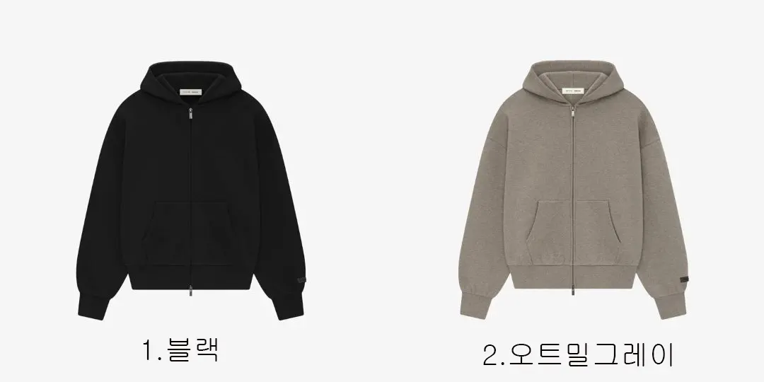 [FEAR OF GOD] 남성 피어오브갓 에센셜 ALWAYS ON 클래식 풀 집업 후드