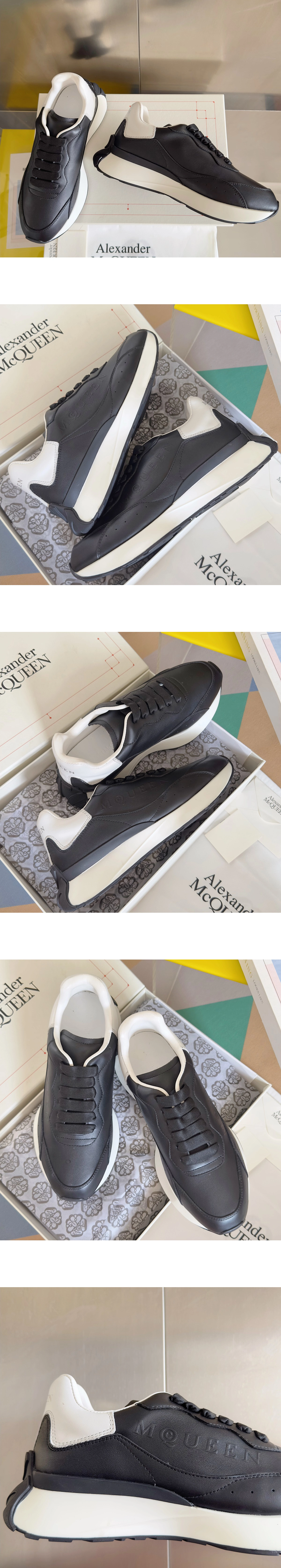 [ALEXANDER MCQUEEN] 알렉산더맥퀸 스프린트 러너 스니커즈 블랙 841162WIAHE1070 남녀공용