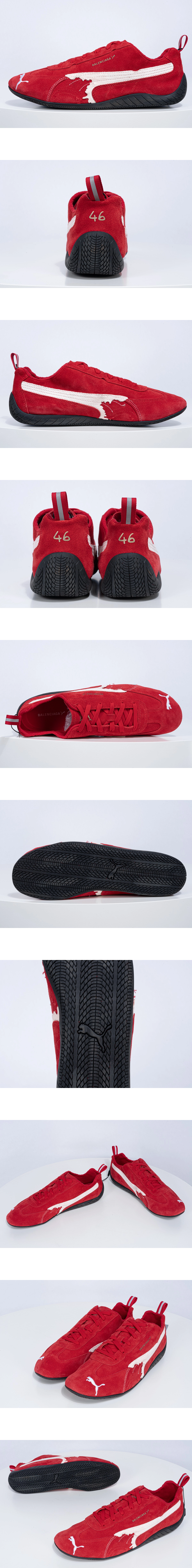 [BALENCIAGA] 발렌시아가 x 푸마스피드캣 스웨이드 스니커즈 레드 847146WSDSD6910 남녀공용