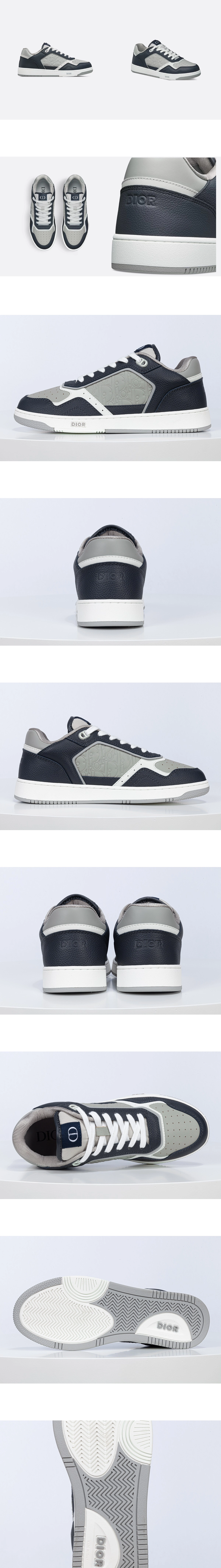 [DIOR] 디올 B27 Uptown 로우탑 스니커즈 네이비그레이 3SN272ZAY_H533 남녀공용