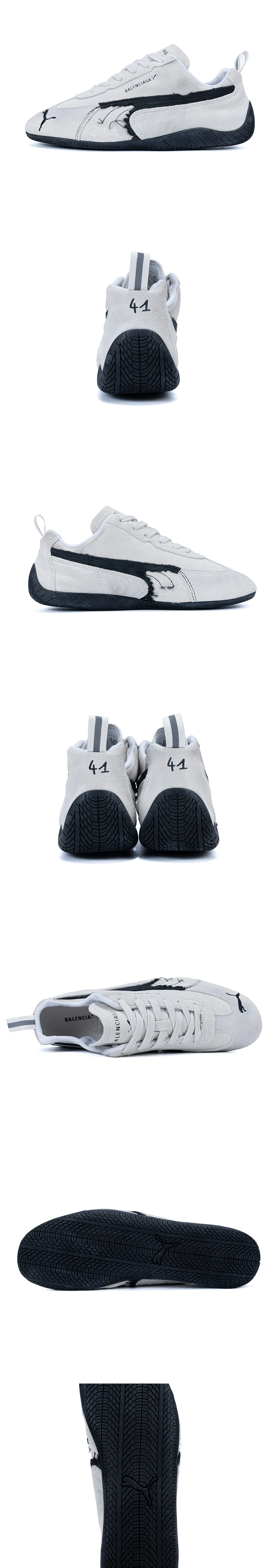[BALENCIAGA] 발렌시아가 x 푸마 스피드캣 스웨이드 스니커즈 화이트 847146WSDSD9010 남녀공용