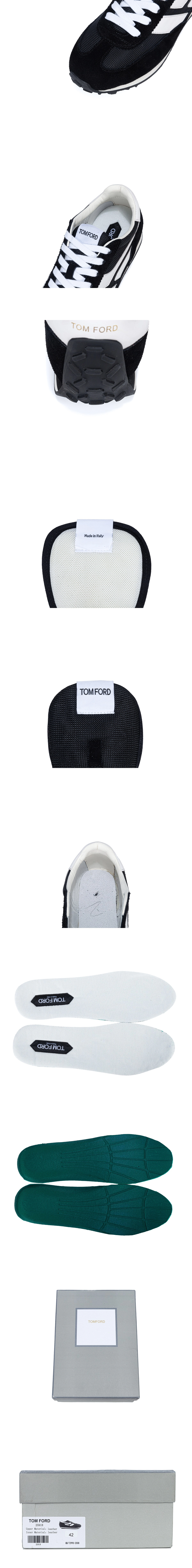 [TOM FORD] 톰포드 Mick 패치워크 스웨이드 스니커즈 네이비 남성용