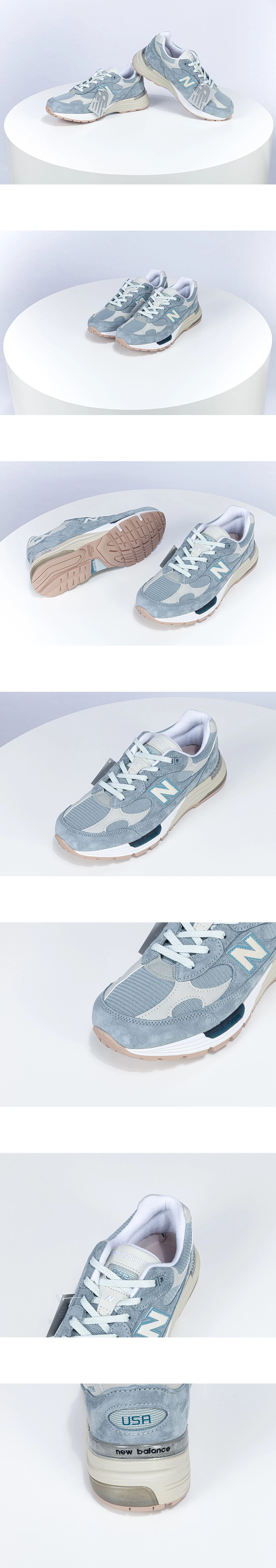 [New Balance] 뉴발란스 x 키스 992 메이드 인 USA 에게안 블루 오이스터 U992KT 남녀공용 (ZOK)