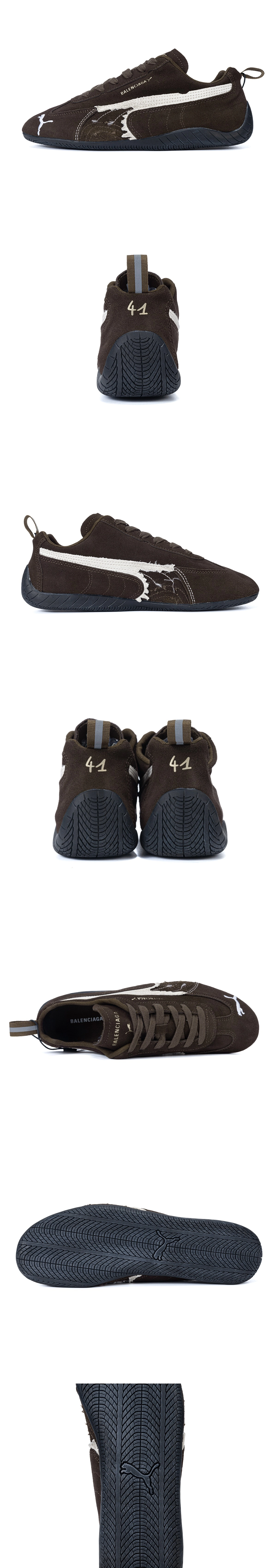 [BALENCIAGA] 발렌시아가 x 푸마 스피드캣 스웨이드 스니커즈 브라운 847146WSDSD2910 남녀공용