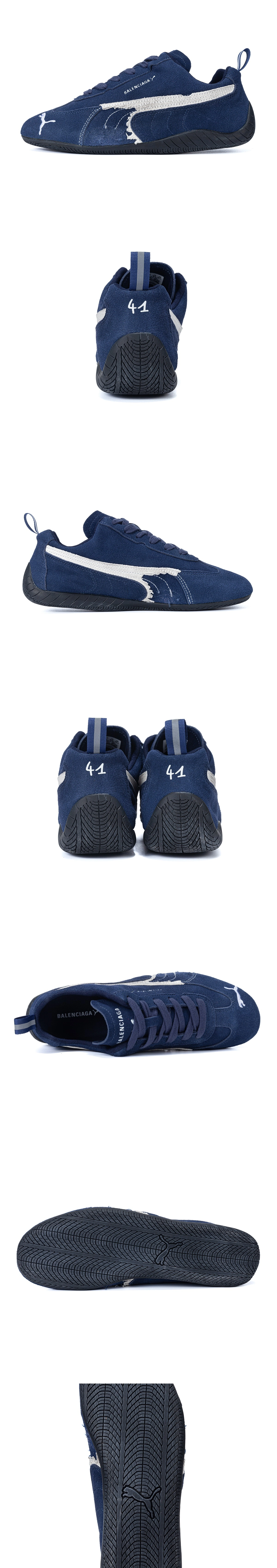 [BALENCIAGA] 발렌시아가 x 푸마 스피드캣 스웨이드 스니커즈 네이비 847146WSDSD4191 남녀공용