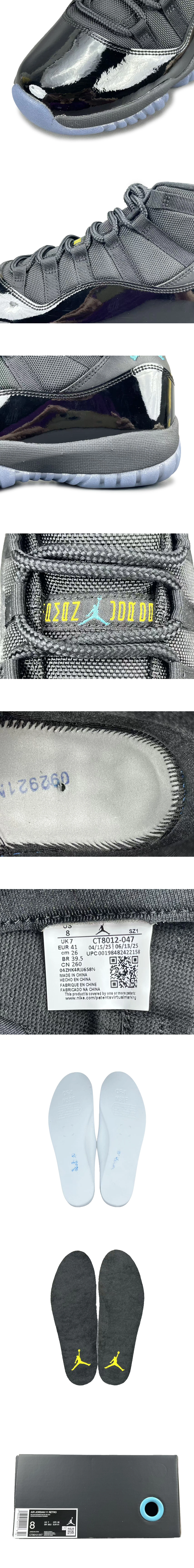 [AIR JORDAN] 에어조던11 레트로 스니커즈 감마 블루 CT8012-047 남성용 (OG)