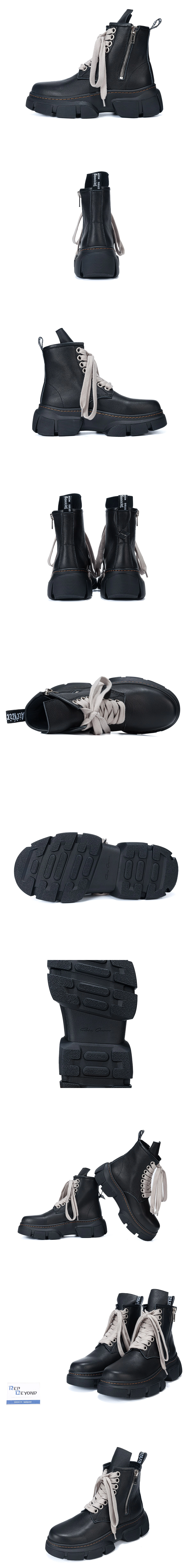 [Rick Owens] 릭 오웬스 X 닥터마틴 1460 DMXL 점보 레이스 부츠 블랙 31755001 남성용 (PD)