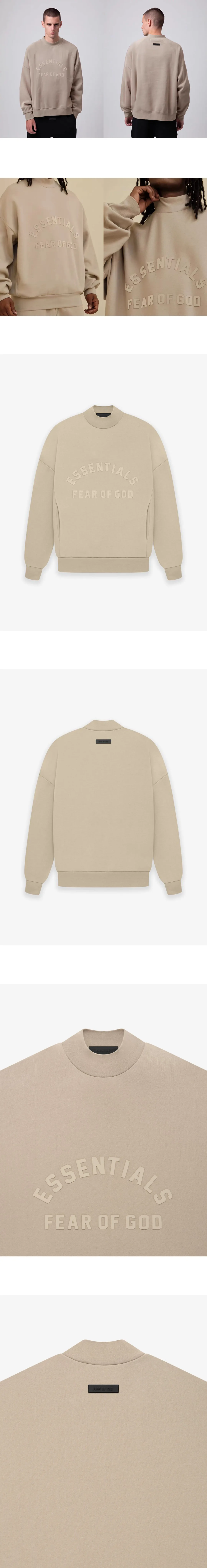 [FEAR OF GOD] 남성 피어오브갓 에센셜 SS23 크루넥 로고 스웨트셔츠