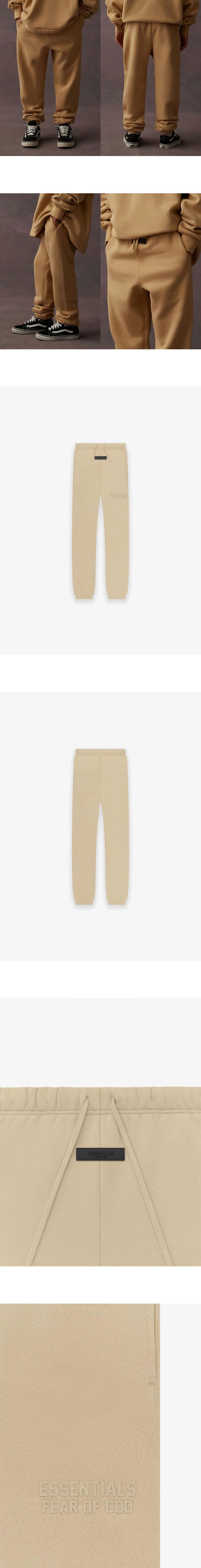 [FEAR OF GOD] 남성 피어오브갓 에센셜 레터링 로고 캐주얼 조거 스웨트팬츠