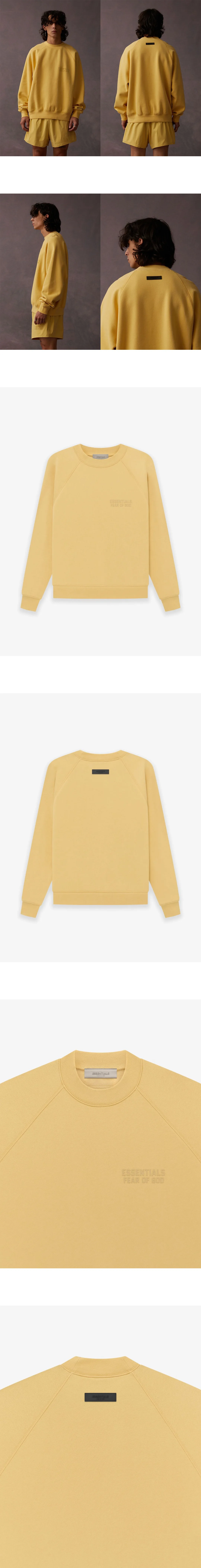 [FEAR OF GOD] 남성 피어오브갓 에센셜 크루넥 맨투맨오버사이즈 스웨트셔츠