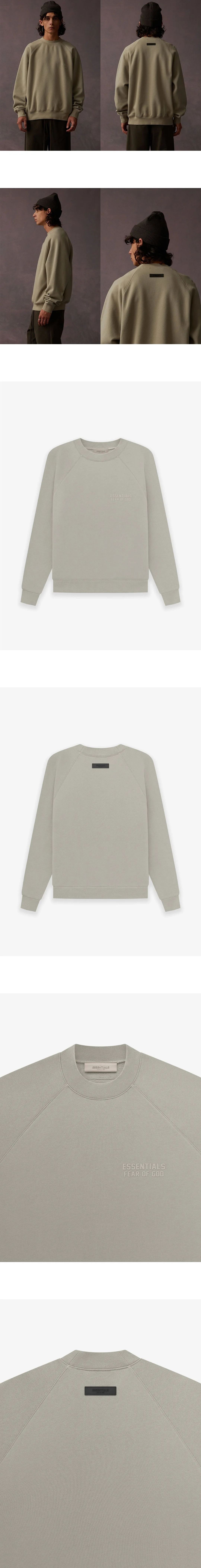 [FEAR OF GOD] 남성 피어오브갓 에센셜 크루넥 맨투맨오버사이즈 스웨트셔츠