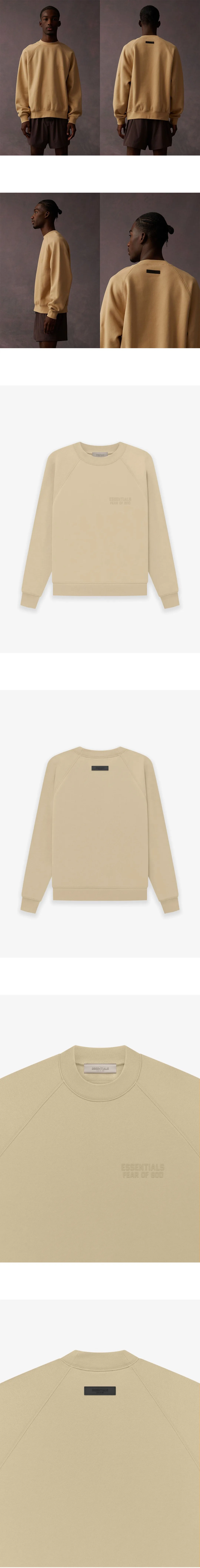 [FEAR OF GOD] 남성 피어오브갓 에센셜 크루넥 맨투맨오버사이즈 스웨트셔츠