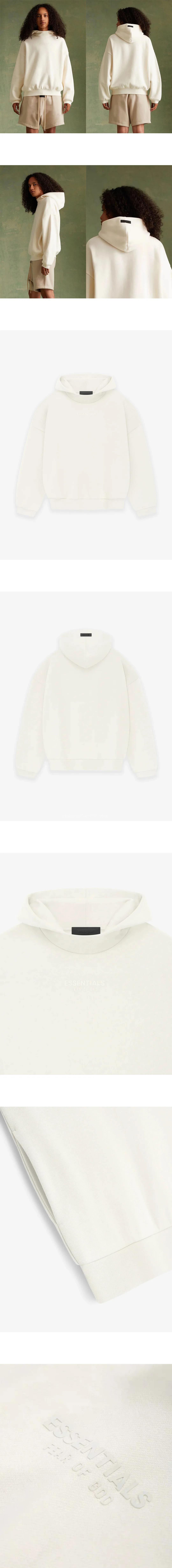 [FEAR OF GOD] 남성 피어오브갓 에센셜 레터링 로고 오버사이즈 후디