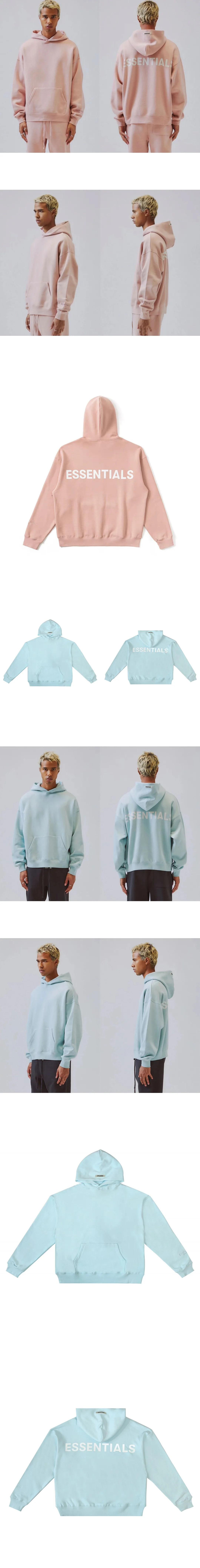 [FEAR OF GOD] 남성 피어오브갓 에센셜 3M 미러레터링 풀오버 후디