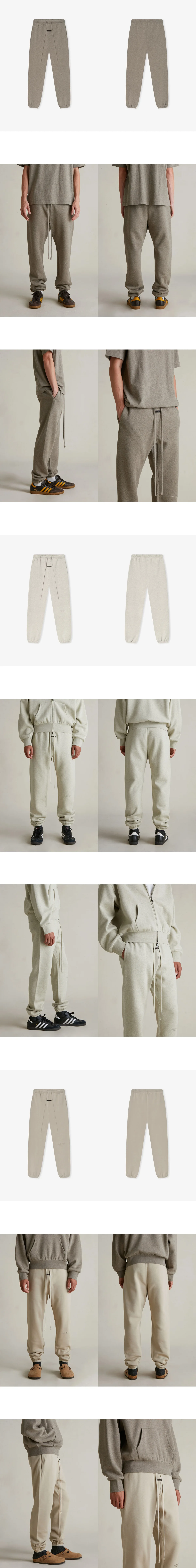 [FEAR OF GOD] 남성 피어오브갓 에센셜Timber Core 플리스 빈티지 스웨트팬츠