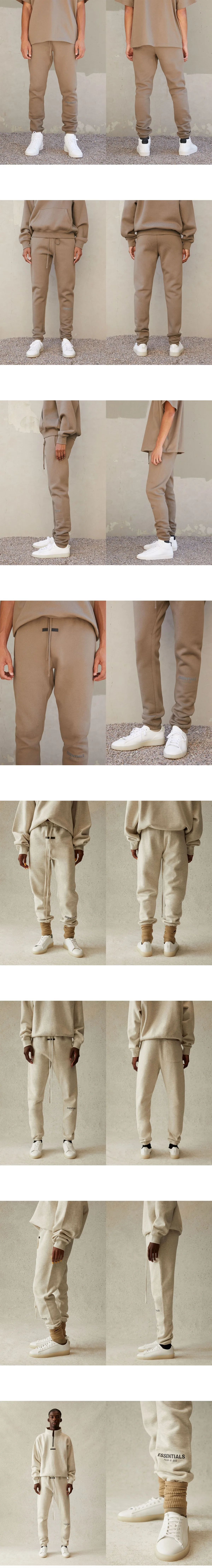 [FEAR OF GOD] 남성 피어오브갓 에센셜SS21 로고 스웨트팬츠