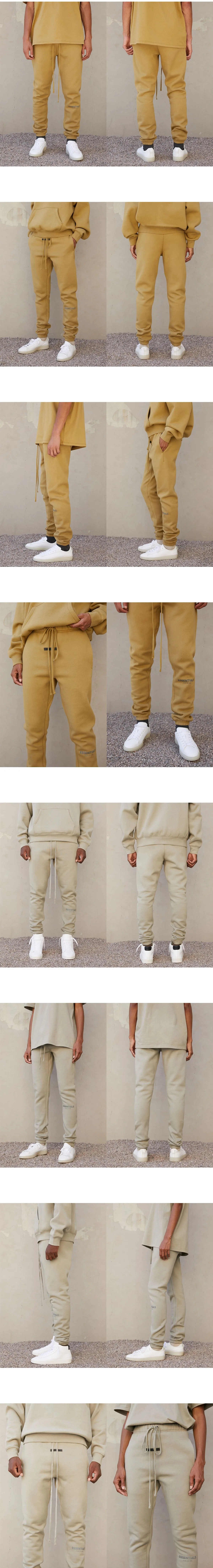 [FEAR OF GOD] 남성 피어오브갓 에센셜SS21 로고 스웨트팬츠
